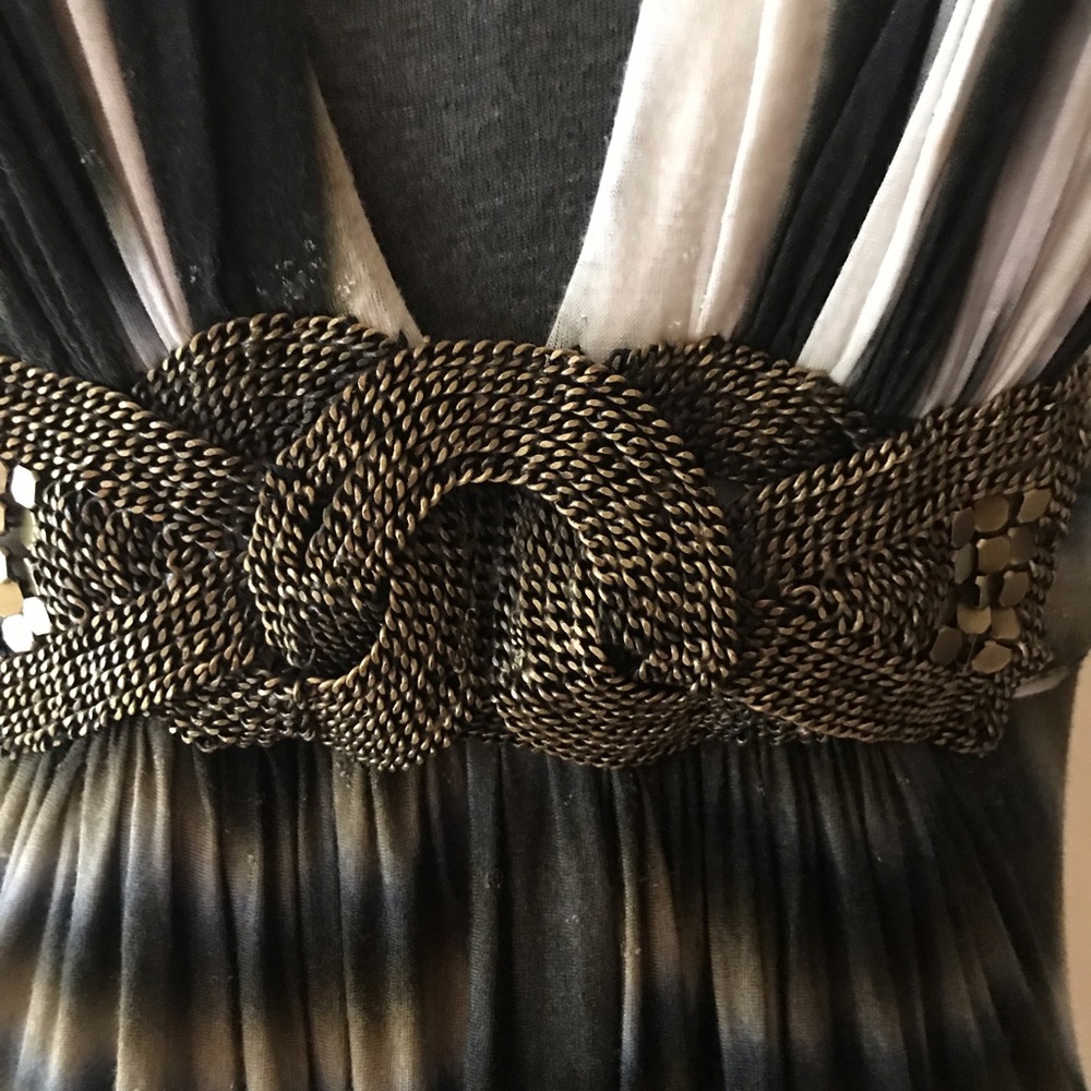 Multicolored top with belt details - Picture 2 of 7